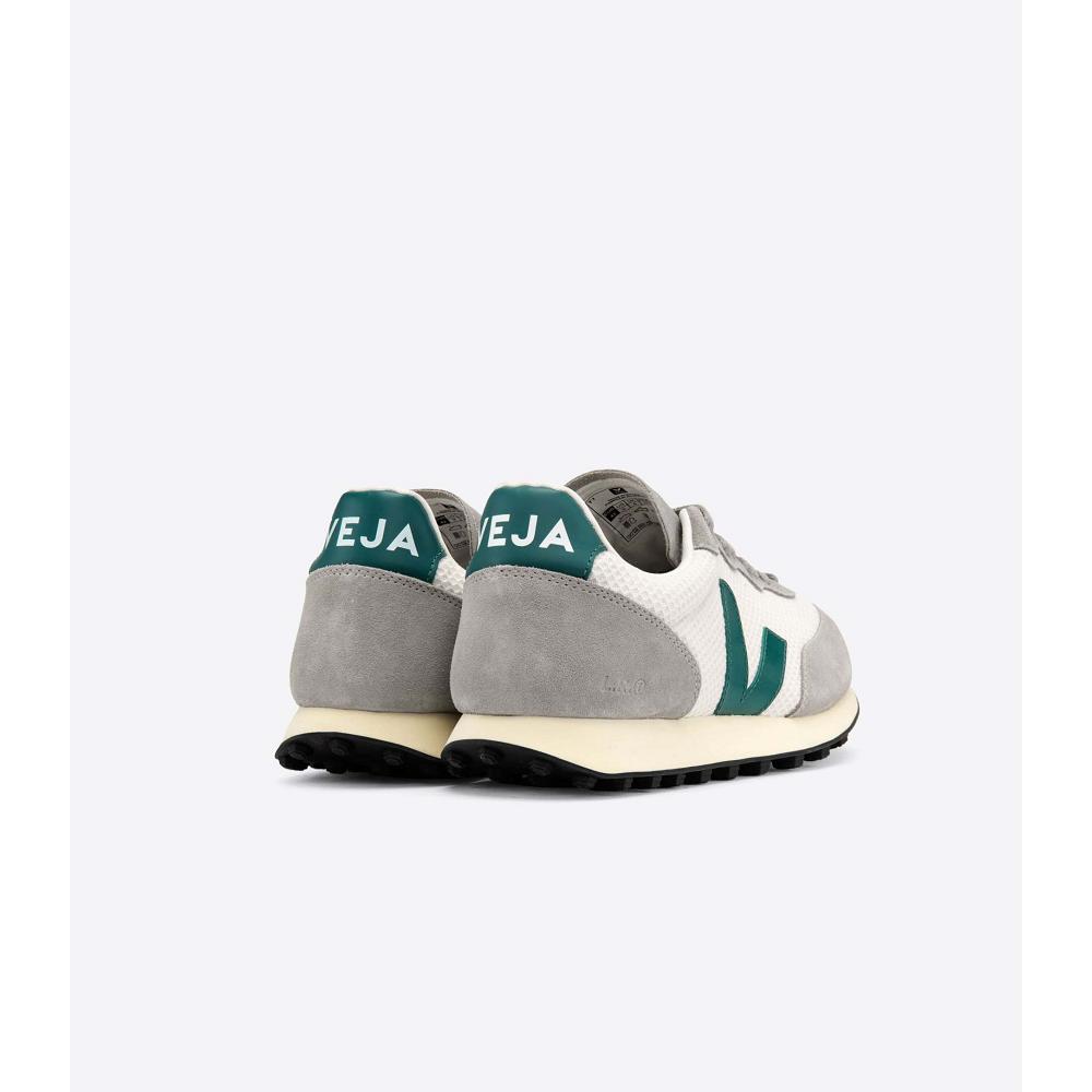 Veja RIO BRANCO HEXAMESH Women's Running Shoes Grey/Green | CA 429MQZ